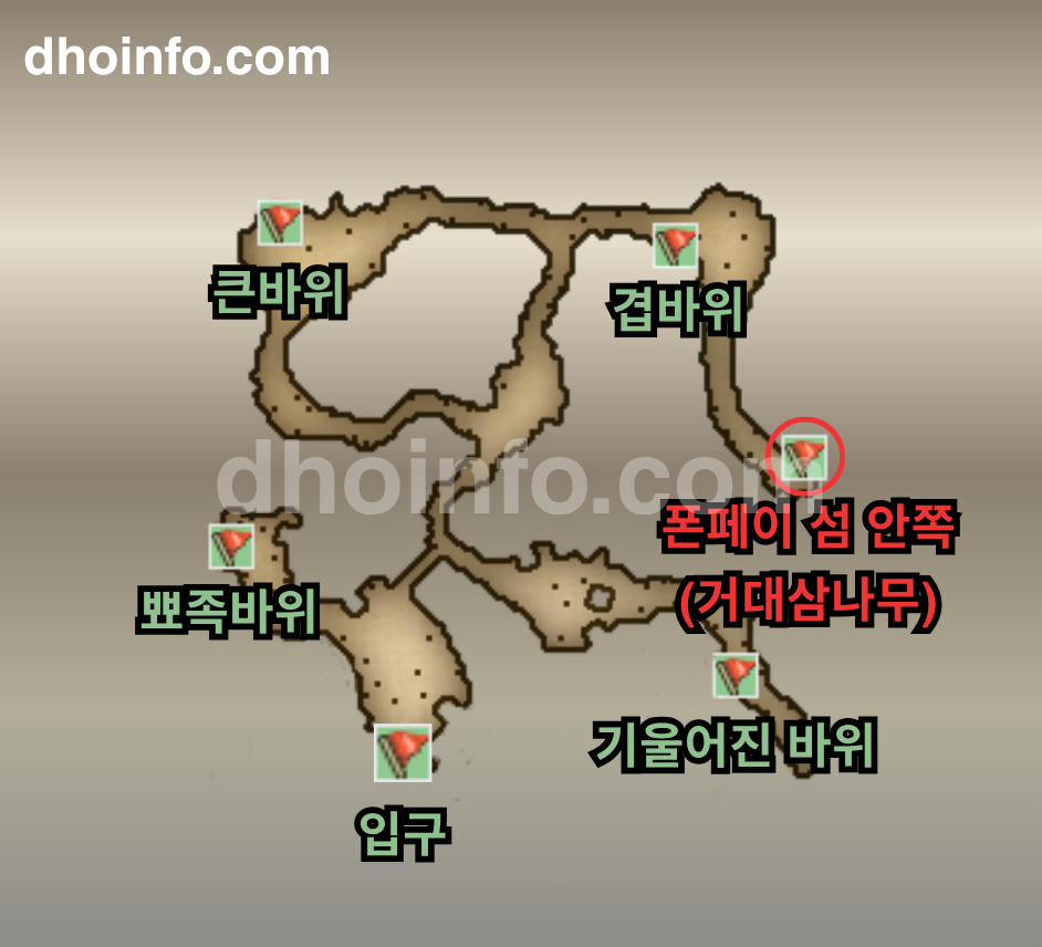 폰페이 섬 남쪽 해안